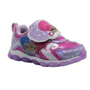 Shimmer & Shine Size 12 Shoes Girls Light-Up Cushioned Insole Pink Purple